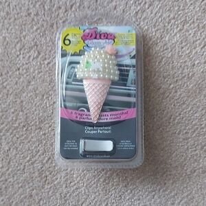 ***FREE WITH PURCHASE ***Diva Brands Pink Pearl Ice Cream Car Air Freshener